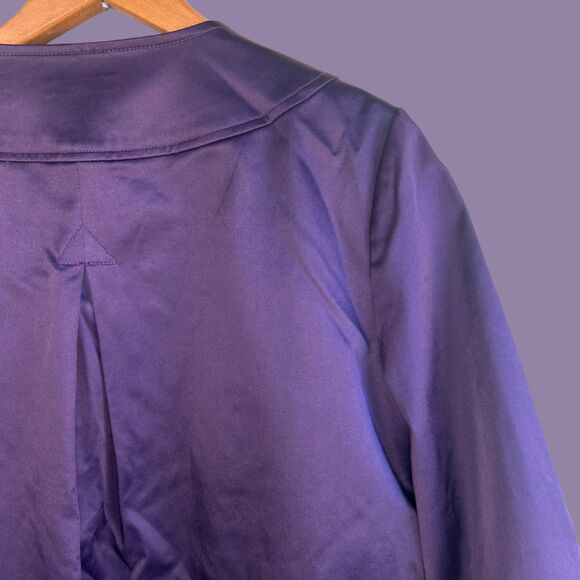 Apt. 9 3/4 Sleeve Satin 2 Button Front Jacket - Picture 7 of 9